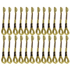 Cross Stitch Strands, Sewing Thread, Cross Stitch Thread, Cotton Thread, No Fading, Light Gold, Handmade for Sewing Flowers, Fruits, Animals