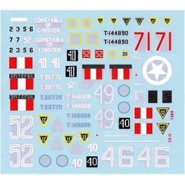 Star Decals 1/35 British 79th Armored Division Sherman Mk.5 1944 Plastic Model Decal SD35-C1388