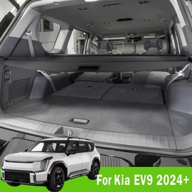 Liizoo Cargo Cover for KIA EV9 2024 2025 Accessories Trunk Cover Rear Trunk Organizer Security Cover Shielding Shade, Black