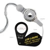 10x 21mm Loupe Jeweler Magnifier LED UV Light Triplet Lens