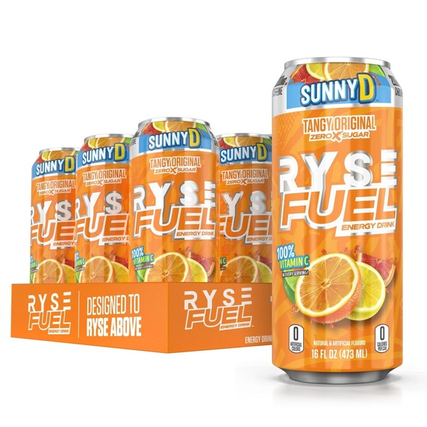 RYSE Up Supplements Fuel Sugar Free Energy Drink | Vegan