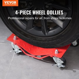 VEVOR Wheel Dolly Heavy-Duty Car Tire Stake Vehicle Moving Dolly 8000 lbs 4 Pack - 4 Pieces