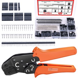 Twidec/600PCS 2.54mm connector kit 1/2/3/4/5/6/7 Pin Housing Connector With 2.54 Male and Female Terminals Connectors And Wire Terminal Crimping Pliers Crimping Tools