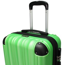 World Traveler Kemyer Quest Hardside Lightweight Expandable Spinner Suitcase Luggage, Green, 25-inch