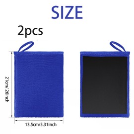 EujRcf 2pack Clay Mitt, Car Wash Mitt Scratch Free Car Cleaning Glove, Medium Grade Clay Towel for Surface Contaminant Removal, Durable and Soft Wash Mitts for Cleaning Auto Clay Mitt (Blue)