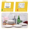 8 Pack Ceramic Dessert Plates, 6 Inch, Round, White
