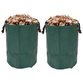 Giciashop 2-Pack 80 Gallons Lawn Bags,Yard Waste Bags with Handle,Thickened Garden Leaf Waste Bag for Collecting Leaves, Weeds, Logs