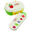 Skater TACC2AG-A Children's Antibacterial Trio Set Chopsticks Spoon Fork Harapeko