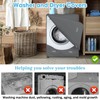 Ericlin 2-Pack Washer and Dryer Covers: Waterproof and Dustproof. Features