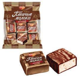 Rot Front Chocolates Souffle Birds Milk Ptichye Moloko Vanilla Russian Candies Krasnyi Oktyabr 1 LB (2lb / 1kg)