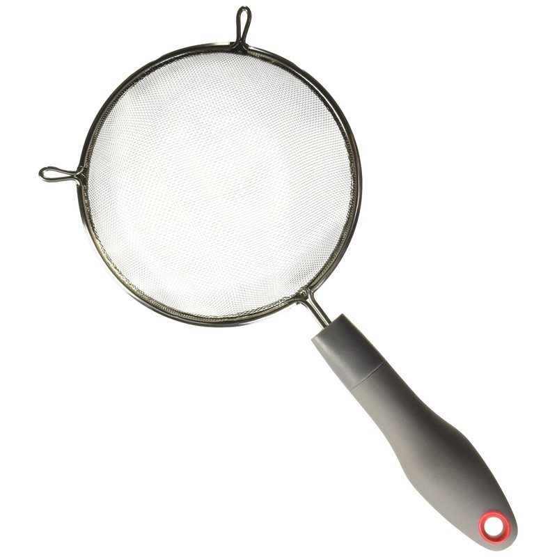 Ekco 48389 Colador con Mango Ergonómico Evolution, Gris, 14 cm