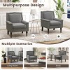 COSTWAY Modern Armchair Upholstered Living Room Chair w/Ergonomic Backrest and