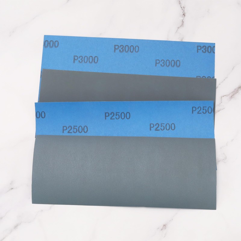 eMagTech 50Pcs Polishing Sandpaper 2500/3000/5000/7000/10000 Grit Waterproof Sandpaper Abrasive Sanding