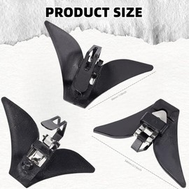 YYwenting 20 Sets Plastic Tie Clips Clip on Tie Hardware Clip on Tie Fastener Triangle Clips Clasps for Tie Necktie Men Accessories