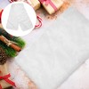 HEMOTON White Christmas Table Runner Plush Faux Fur Table Runner