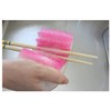 Aisen Durable Knurled Kitchen Sponge with Edges GIZA Pink Antibacterial