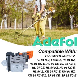 Adefol FS94 Carburetor Kit for Stihl FS94R FS94 HL94 HL92 HL91 FS94RZ FS94RCEZ FS94Z HL91KCE HL91KZ HL92CE HL92KCE Trimmer Brushcutter with Air Filter Kit Replaces 4149-120-0602 Carb