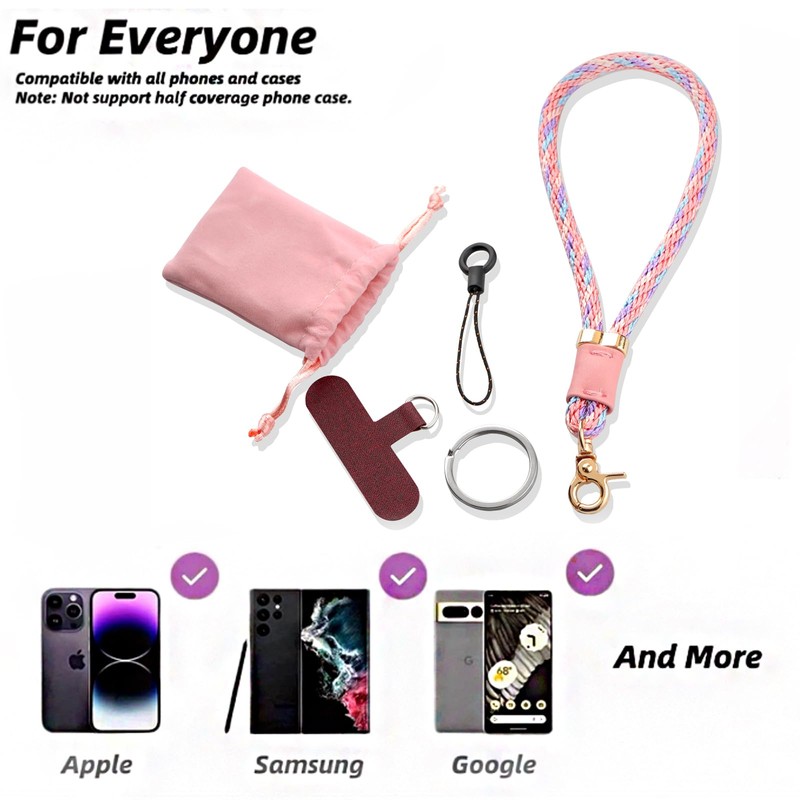 Phone wrist strap Lanyard Wrist Strap with Keychain and Card