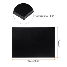 sourcing map 2pcs Welding Lens 7.01" x 5" Shade 13 Glass Replacement Welding Lenses Darkening Filter Plates for Welding Helmet, Black