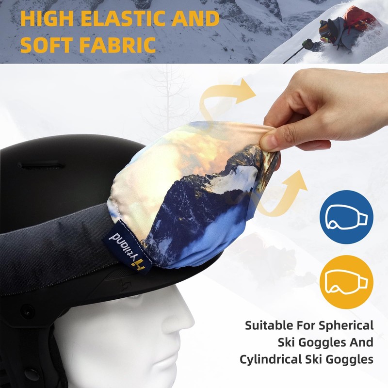 Hytiland SKI Goggle Cover Sleeve, Lens Scratch-Free & Dust Protection,
