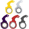 White Keyring Spinner Fidget Ring Key Spinner with Metal Key
