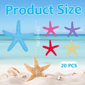 SGERUFZ Starfish Hair Clips Starfish Hair Accessories Shell Headpiece Hair Clips Glitter Crocodile Clip Sequin Hair Clips Pack of 20