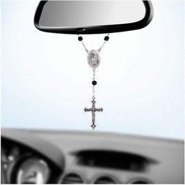 Autorosenkranz Black Mottled, with clasp