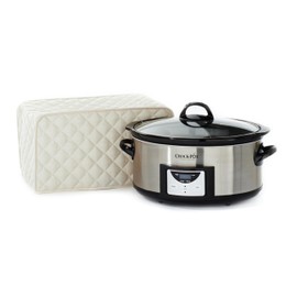 Covermates Keepsakes – Slow Cooker Cover – Dust Protection - Stain Resistant - Washable – Appliance Cover, Cream