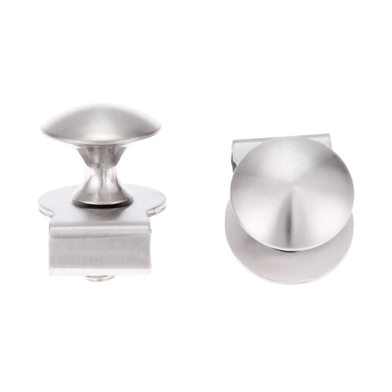 Hicello Glass Door Pull Handle/Clamp/Clips for Glass 5-8mm Showcase Furniture