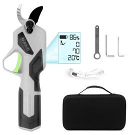 U.S. Solid Cordless Electric Pruning Shears 3H Runtime Built-in Li Battery Display Garden Scissor Clipper Cutter SK5 Max 0.8 Inch(22 mm) TypeC Cord Tree Shrub Plant Trim Shape Gardener Homeowner Tool