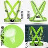 KQHOMEI Reflective Vest, Safety Vest, High Visibility, Adjustable, Orange, Reflective