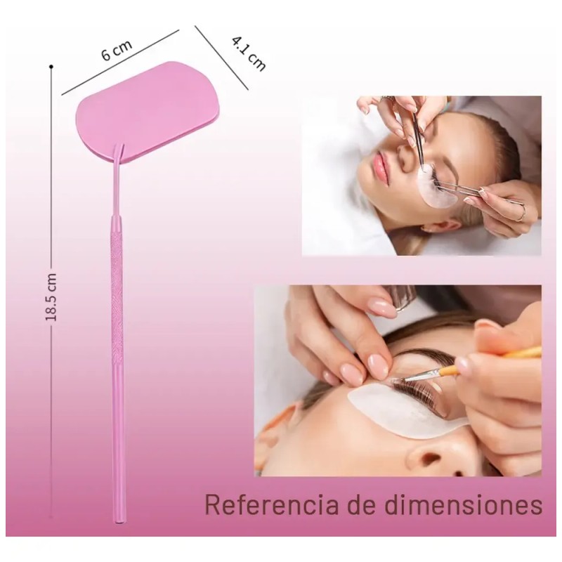 2pc Espejo Grande Para Extensiones De Pestañas O Dental