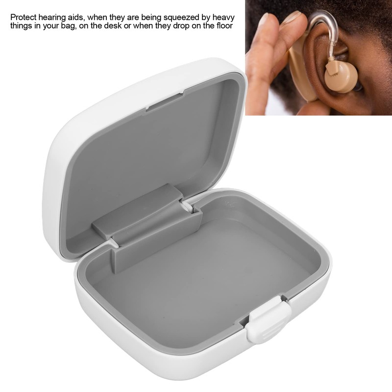 ANKROYU Waterproof Hearing Aid Case, Shockproof, Dustproof Hard Storage Box