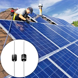 30 Pieces 15SQ045 Schottky Diodes, Barrier Rectifier Diode 15A 45V Diode Axial Schottky Blocking Diodes for Solar Panel (6CM, Black)