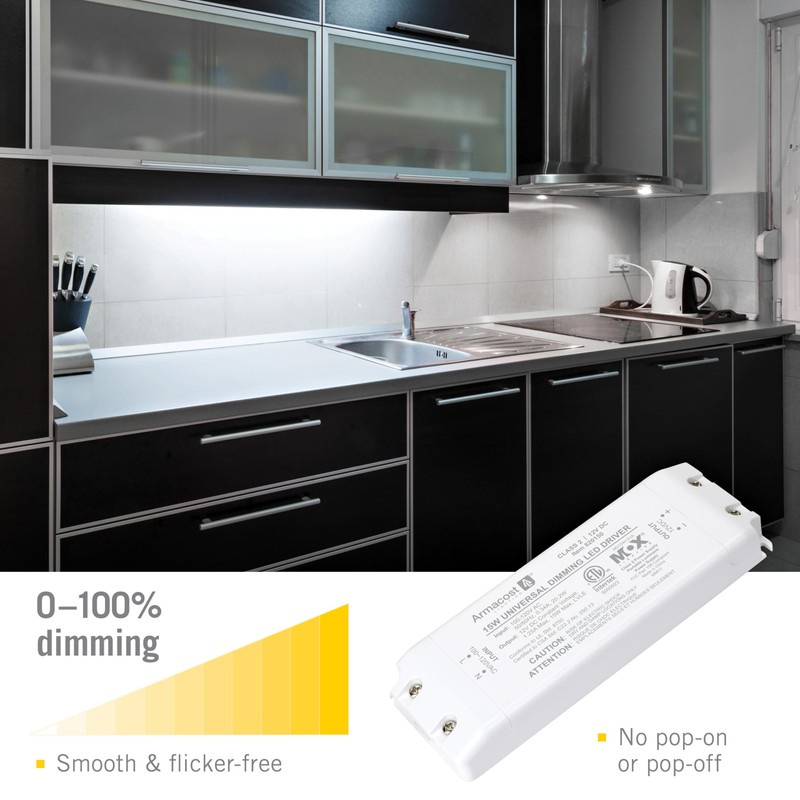 Armacost Lighting 15-Watt Universal Dimmable 12V DC LED Driver TRIAC