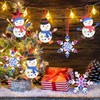 BOYATONG Pack of 12 Crafts Christmas Children Snowman Mix &