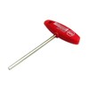 German T-shaped Allen Wrench, 0.2 inch (4 mm), 334-4-100 Red