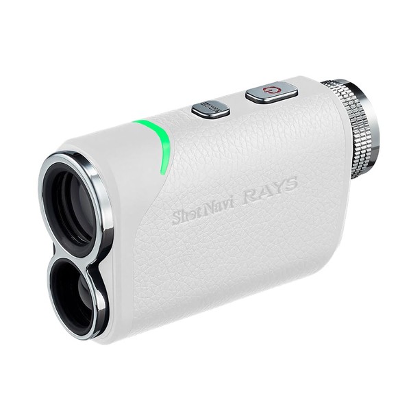 Shot Navi Laser Distance Measuring Device (White) Laser Sniper RAYS (White) 1600y Measurement, High Speed 0.2 Second Measurement, Lightweight, 6x Zoom, Height Differential, Rechargeable, Laser Distance Measuring Instrument