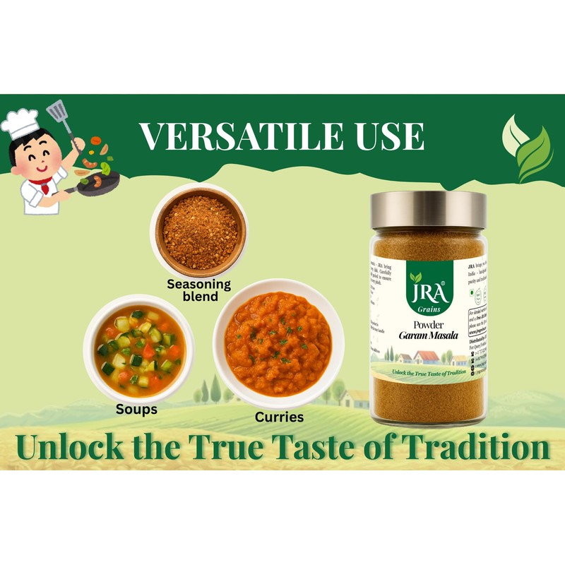 JRA Grains garam Masala 75g (2.65 oz) | Fresh &