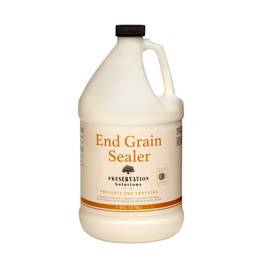 End Grain Sealer Clear 1 Gallon by Preservation Solutions, Prevents End Grain Cracking & Slows Drying, Ideal for Woodworkers & Carvers