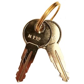 LockDoctor.biz Replacement Key N132 for Halfords Roof Boxes, Cycle Racks & Ski Bars | Both types supplied | Two Keys included