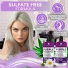 BELLISSO Set de Champú y Acondicionador Morado para Cabello Rubio