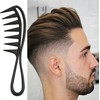 large tooth comb,2 Pcs Wide Tooth Comb Wide Tooth Curl