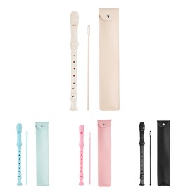 Mtzmy Recorder for Children, Beginners, Soprano, German Fingering, 8-Hole Flute for Adults, Recorder with Case, Cleaning Pen and Instruction Manual (2-Beige)