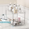Vtopmart 4 Pack Bathroom Organizer, 2 Tier Clear Under Sink