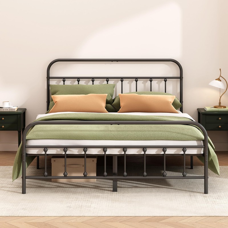 Kujielan Metal Bed Frame - Structurally Stable Heavy Duty Steel