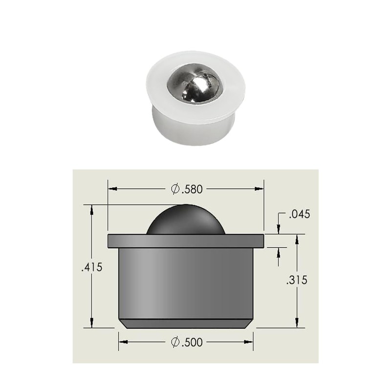 20 Pieces Small Ball Transfer Bearing Mini Table Conveyor Roller