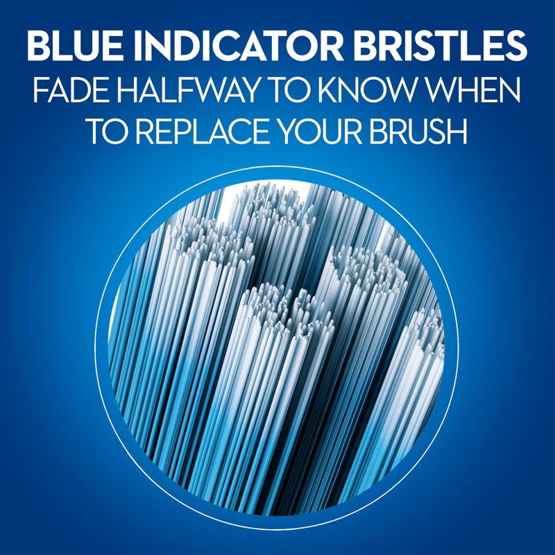 Oral-B 123 Indicator Medium Manual Toothbrush, Gentle On Teeth and