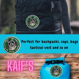 KAIF'S 3.5'' inch It's Called Trash Can, Not Trash Cannot, Funny Iron and Sew on Embroidery Patch, Funny Raccoon DIY Accessories, Cute Meme Funny Patches for Backpacks, Dog Harnesses, Bags