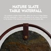 Indoor Tabletop Waterfall Moon Fountain, Home Décor Soothing Rain Sound